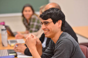 Industrial/Organizational Psychology student in class