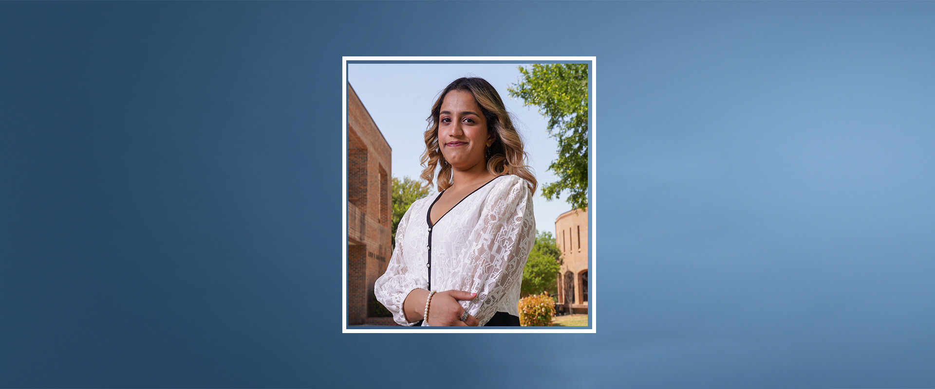 Ankita Chabra poses for a photo at St. Mary's University.